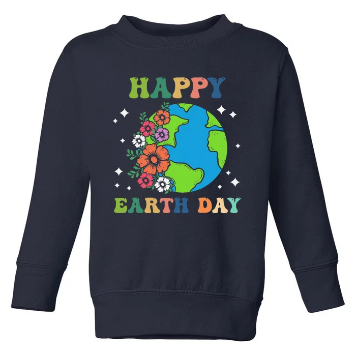 Happy Earth Day 2024 Funny Earth Day Toddler Sweatshirt