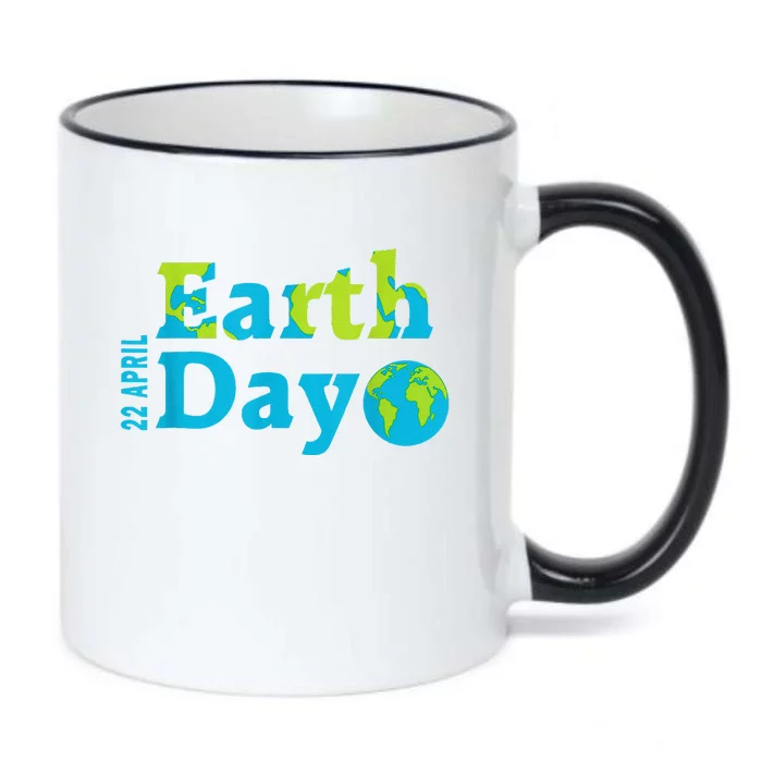 Happy Earth Day 2024 Gift Earth Day Black Color Changing Mug