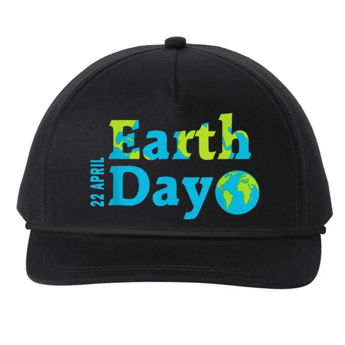 Happy Earth Day 2024 Gift Earth Day Snapback Five-Panel Rope Hat