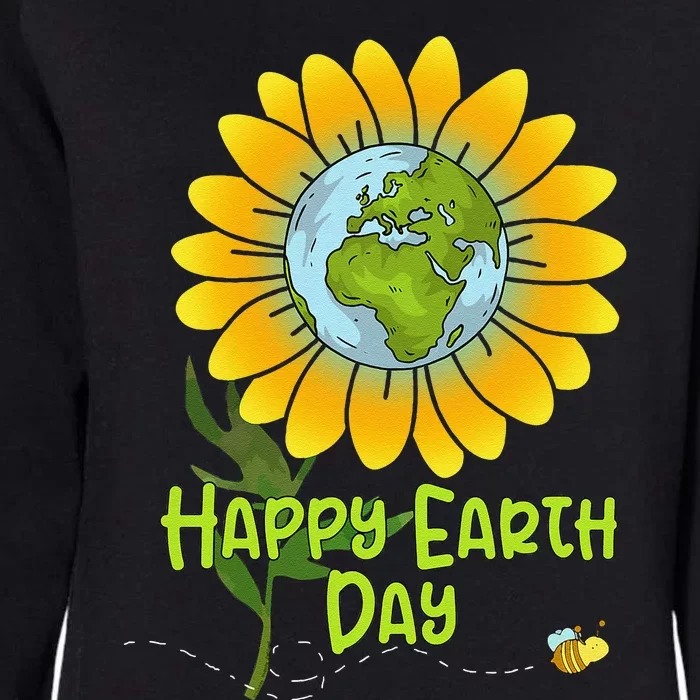 Happy Earth Day Every Day Sunflower Teachers Earth Day Womens California Wash Sweatshirt