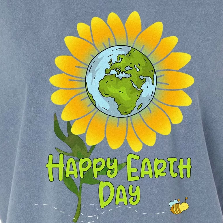 Happy Earth Day Every Day Sunflower Teachers Earth Day Garment-Dyed Women's Muscle Tee