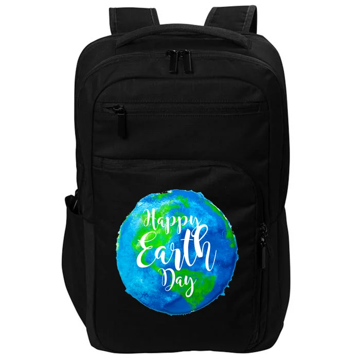 Happy Earth Day Globe Impact Tech Backpack