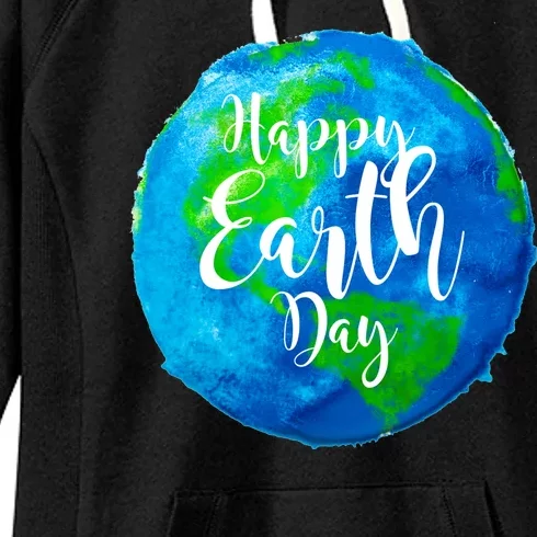 Happy Earth Day Globe Women's Fleece Hoodie