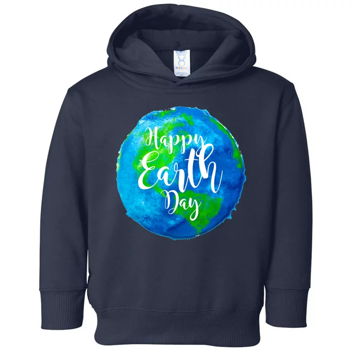 Happy Earth Day Globe Toddler Hoodie