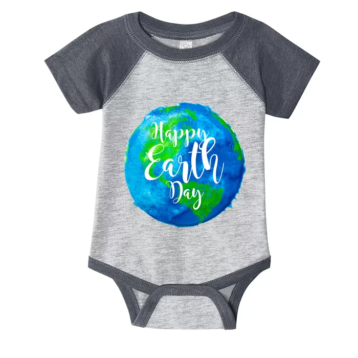 Happy Earth Day Globe Infant Baby Jersey Bodysuit