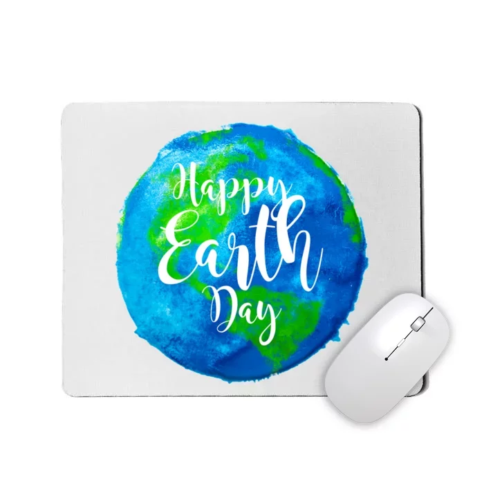 Happy Earth Day Globe Mousepad