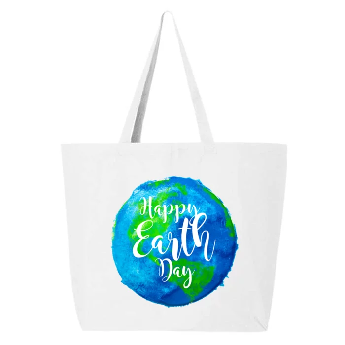 Happy Earth Day Globe 25L Jumbo Tote