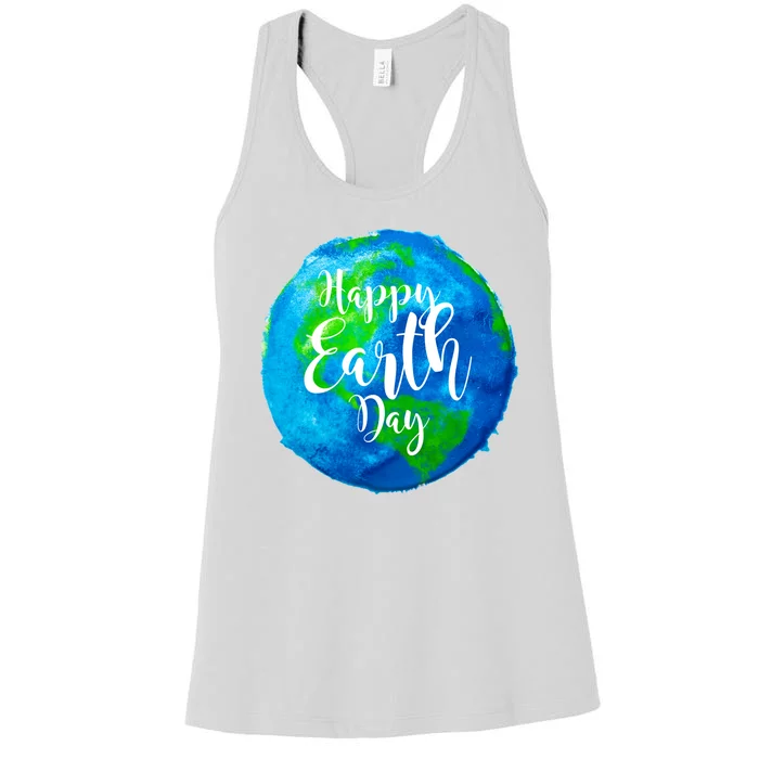 Happy Earth Day Globe Women's Racerback Tank