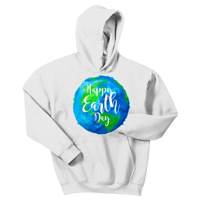 Happy Earth Day Globe Kids Hoodie