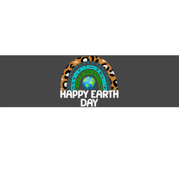 Happy Earth Day Wildlife Sealife Rainbow Bumper Sticker