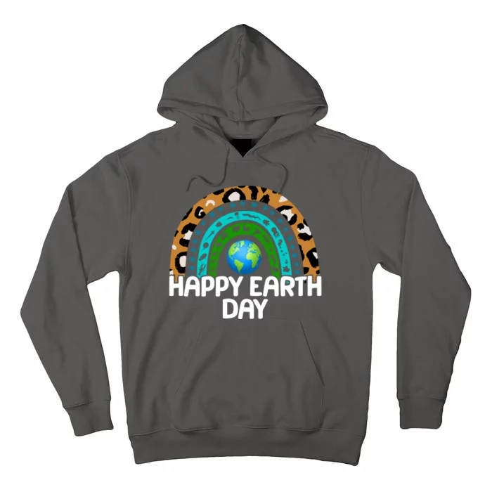 Happy Earth Day Wildlife Sealife Rainbow Tall Hoodie