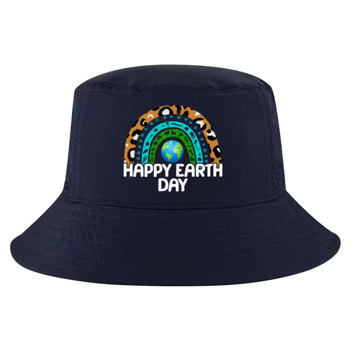 Happy Earth Day Wildlife Sealife Rainbow Cool Comfort Performance Bucket Hat