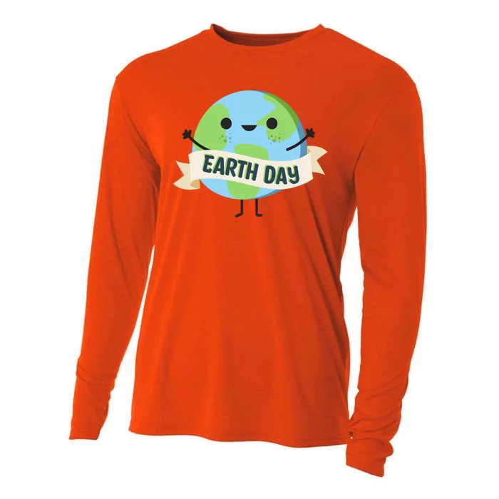 Happy Earth Day Cooling Performance Long Sleeve Crew