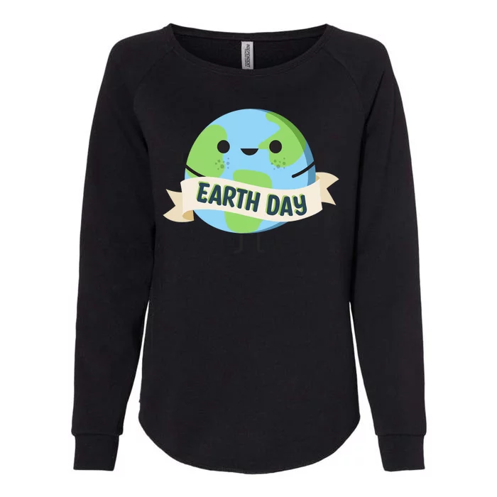 Happy Earth Day Womens California Wash Sweatshirt