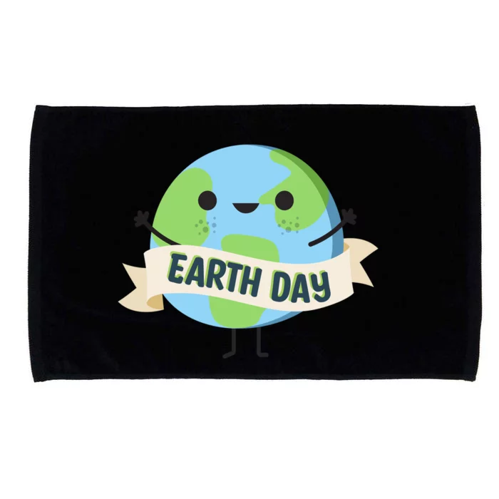 Happy Earth Day Microfiber Hand Towel