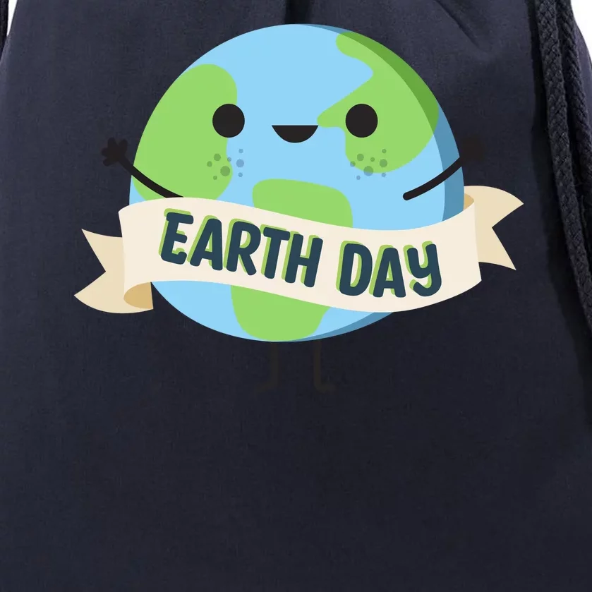 Happy Earth Day Drawstring Bag