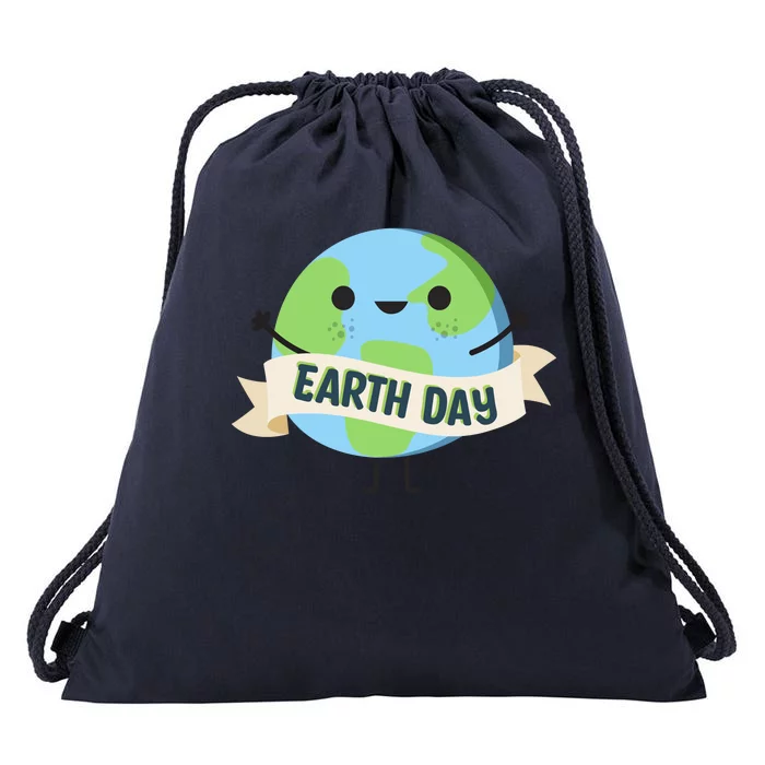 Happy Earth Day Drawstring Bag