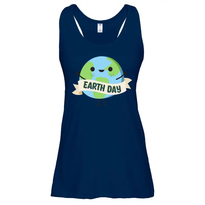 Happy Earth Day Ladies Essential Flowy Tank