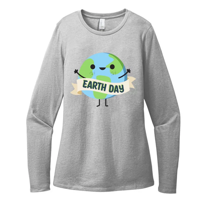 Happy Earth Day Womens CVC Long Sleeve Shirt