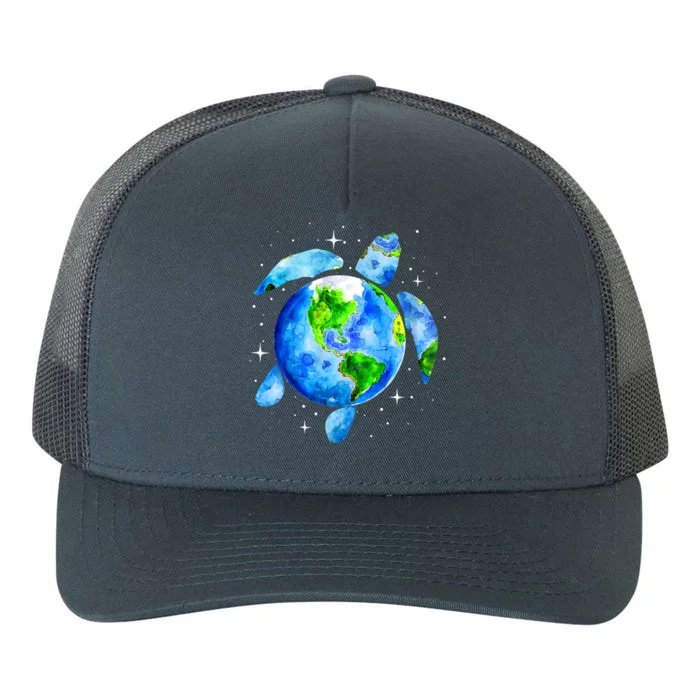 Happy Earth Day Restore Save The Planet Earth Sea Turtle Art Gift Yupoong Adult 5-Panel Trucker Hat