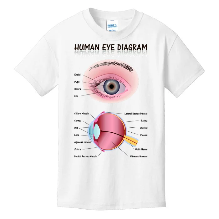 Human Eye Diagram Kids T-Shirt