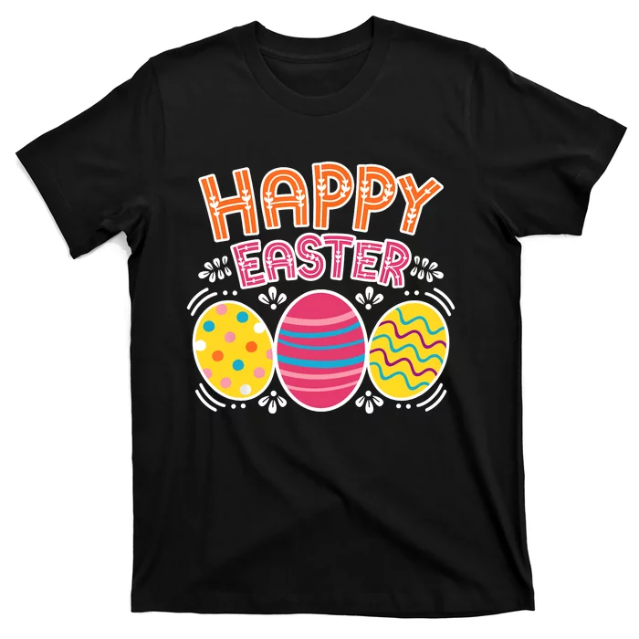 Happy Easter Day Colorful Egg Hunting T-Shirt