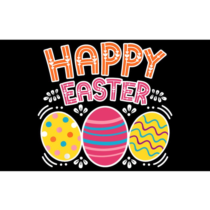 Happy Easter Day Colorful Egg Hunting Bumper Sticker