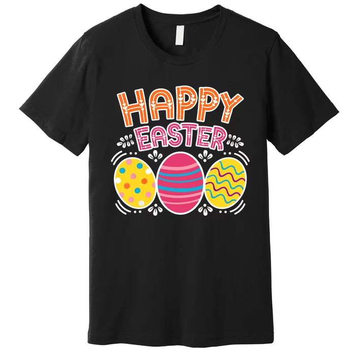 Happy Easter Day Colorful Egg Hunting Premium T-Shirt