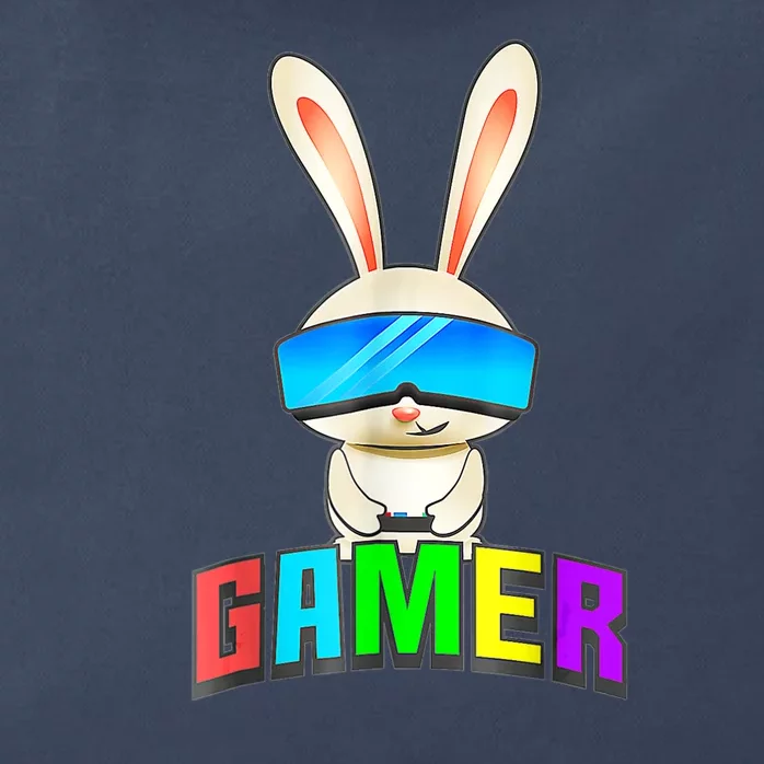 Happy Easter Day Bunny Egg Funny Gamer Zip Tote Bag