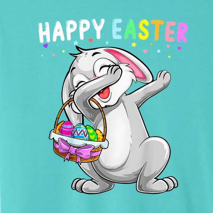 Happy Easter Day Dabbing Rabbit Cute Bunny Egg ChromaSoft Performance T-Shirt