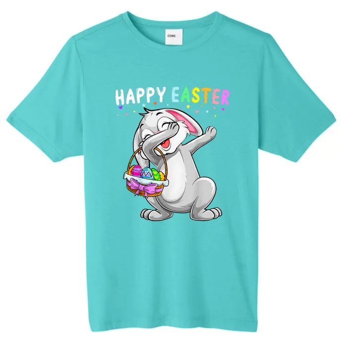 Happy Easter Day Dabbing Rabbit Cute Bunny Egg ChromaSoft Performance T-Shirt