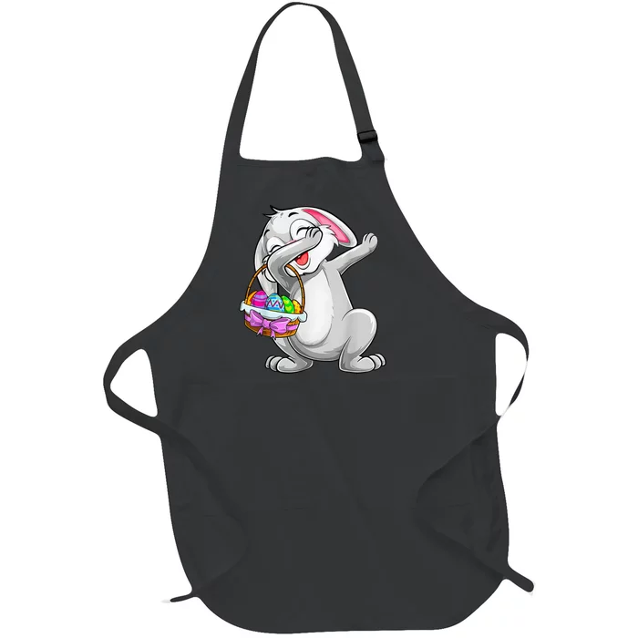 Happy Easter Day Cute Bunny Egg Hunt rabbit Full-Length Apron With Pocket