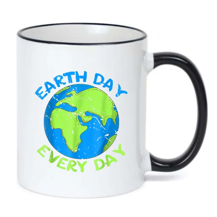 Happy Earth Day Everyday Cute Earth Day 2024 Black Color Changing Mug