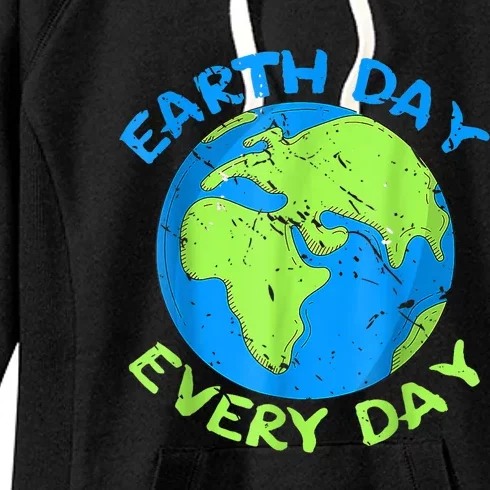 Happy Earth Day Everyday Cute Earth Day 2024 Women's Fleece Hoodie