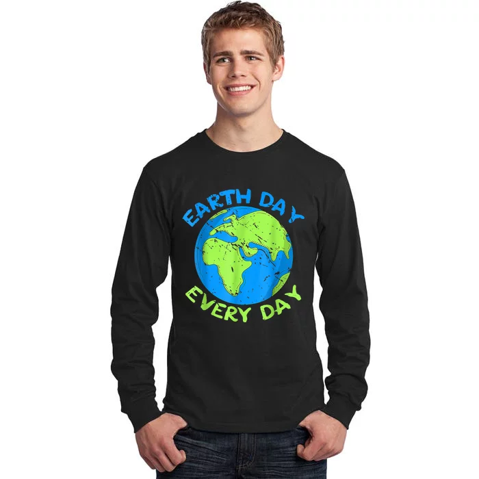 Happy Earth Day Everyday Cute Earth Day 2024 Tall Long Sleeve T-Shirt