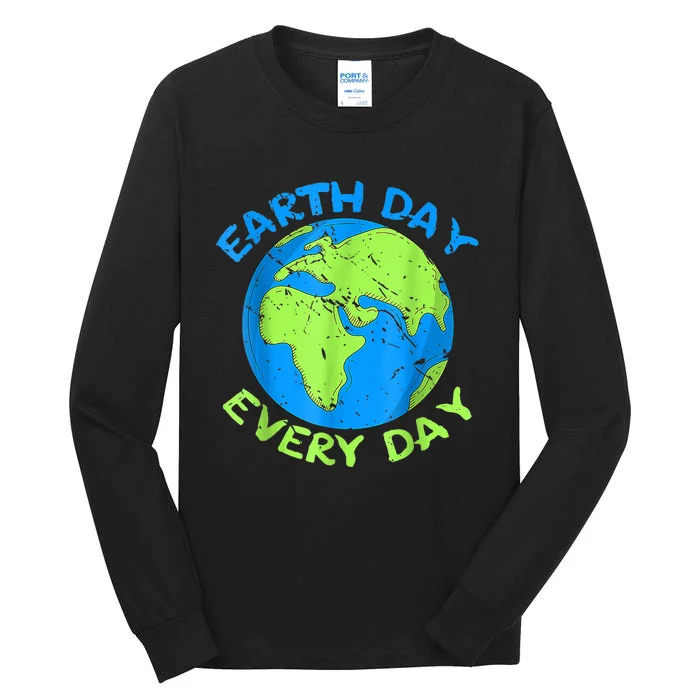 Happy Earth Day Everyday Cute Earth Day 2024 Tall Long Sleeve T-Shirt