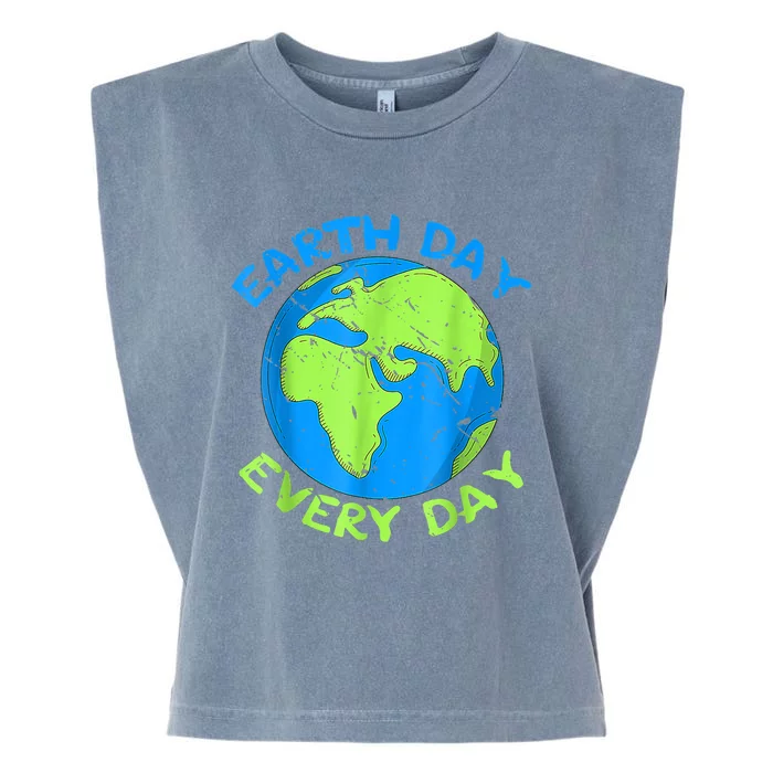 Happy Earth Day Everyday Cute Earth Day 2024 Garment-Dyed Women's Muscle Tee