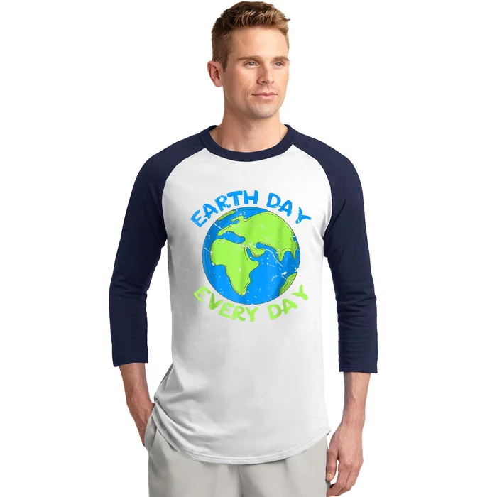 Happy Earth Day Everyday Cute Earth Day 2024 Baseball Sleeve Shirt