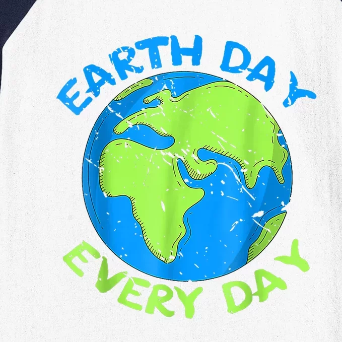 Happy Earth Day Everyday Cute Earth Day 2024 Baseball Sleeve Shirt