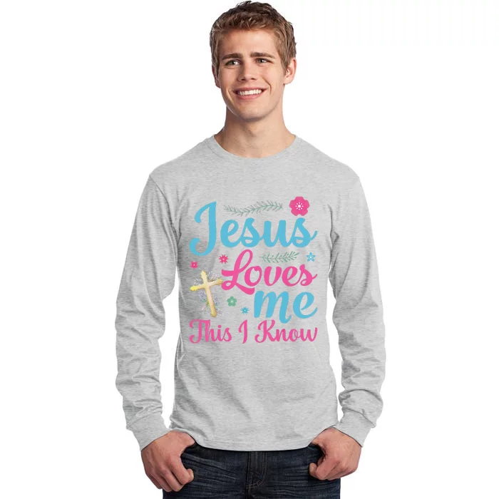 Happy Easter Day Quotes Jesus Loves Me This I Know Tall Long Sleeve T-Shirt