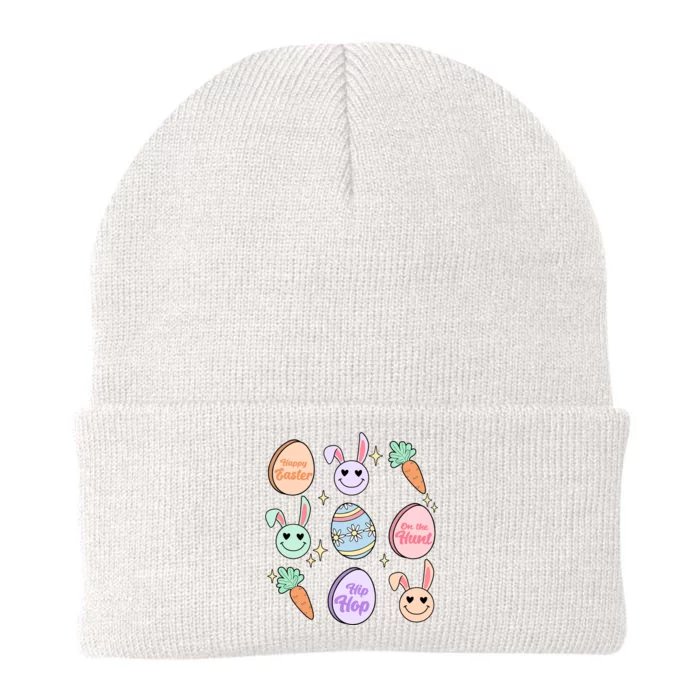 Happy Easter Day On The Hunt Hip Hop Retro Knit Cap Winter Beanie