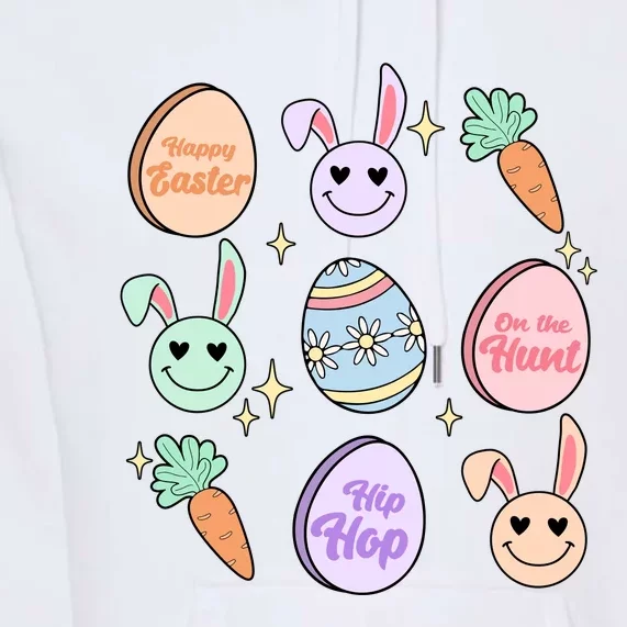 Happy Easter Day On The Hunt Hip Hop Retro Premium Hoodie