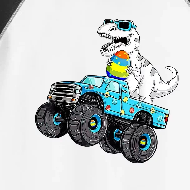 Happy Easter Dinosaur Riding Monster Truck T Rex Toddler Fine Jersey T-Shirt