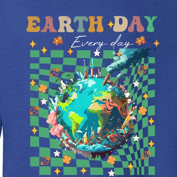 Happy Earth Day 2024 Everyday Great Gift Toddler Sweatshirt