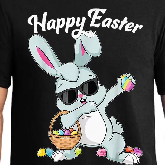 Happy Easter Day Eggs Dab Dabbing Rabbit Pajama Set