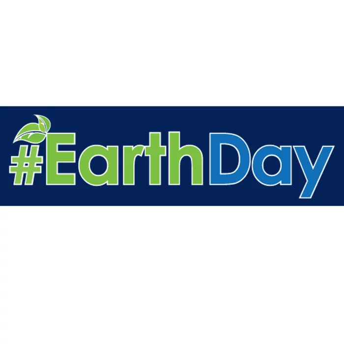 Hashtag Earth Day Awareness Bumper Sticker