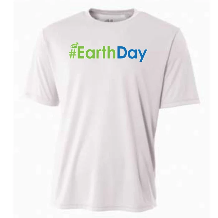 Hashtag Earth Day Awareness Cooling Performance Crew T-Shirt