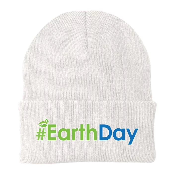 Hashtag Earth Day Awareness Knit Cap Winter Beanie