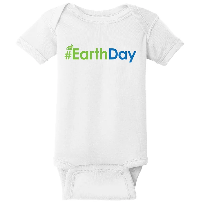 Hashtag Earth Day Awareness Baby Bodysuit