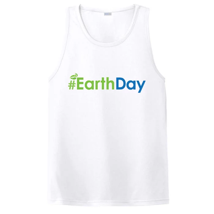 Hashtag Earth Day Awareness Performance Tank